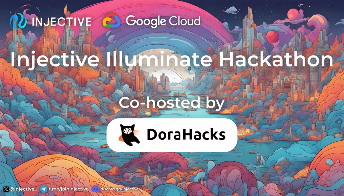 📢Calls all Developers and Builders

<a href="/Injective_/">ninja</a> and <a href="/googlecloud/">Google Cloud</a> are teaming to launch the Injective Illuminate Hackathon!

To continue showcasing their creativity and innovation within the <a href="/Injective_/">ninja</a> ecosystem. This is the perfect opportunity to ignite your passion and ideas
