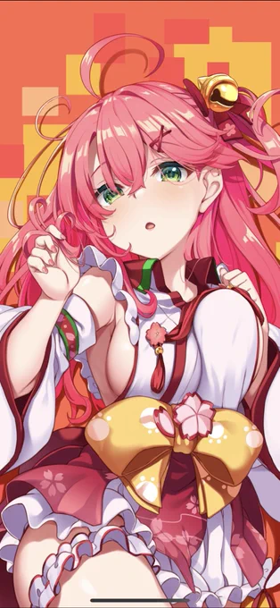 今のスマホ壁紙これなんだけどそろそろまた書き下ろししたくなってきている 