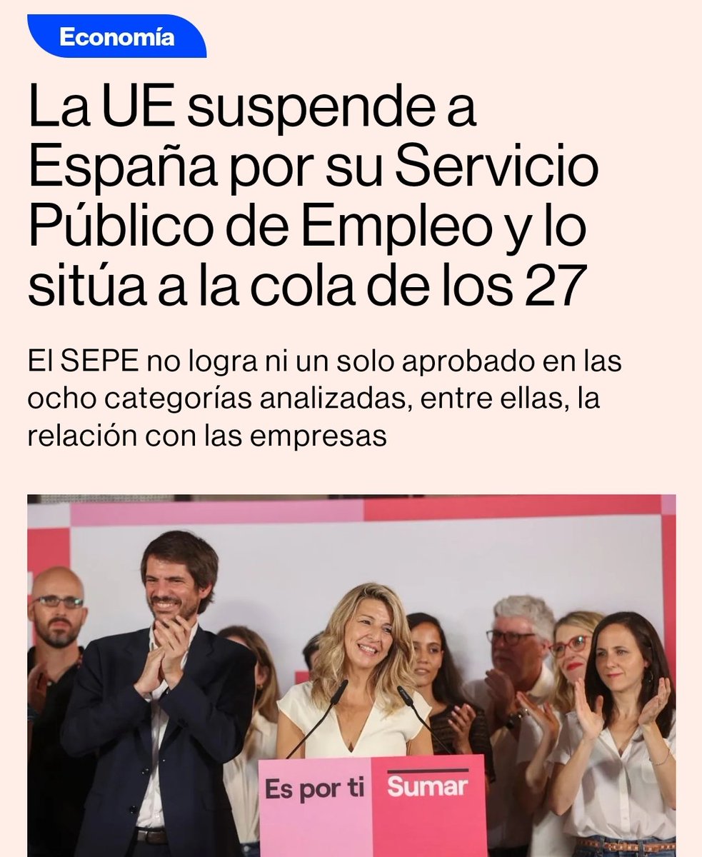 🔴 El peor dato de desempleo de la UE

🔴 El peor dato de desempleo juvenil de la UE

🔴 El peor servicio público de empleo de la UE.

Lo venimos avisando desde hace tiempo. 
España no se merece esto.