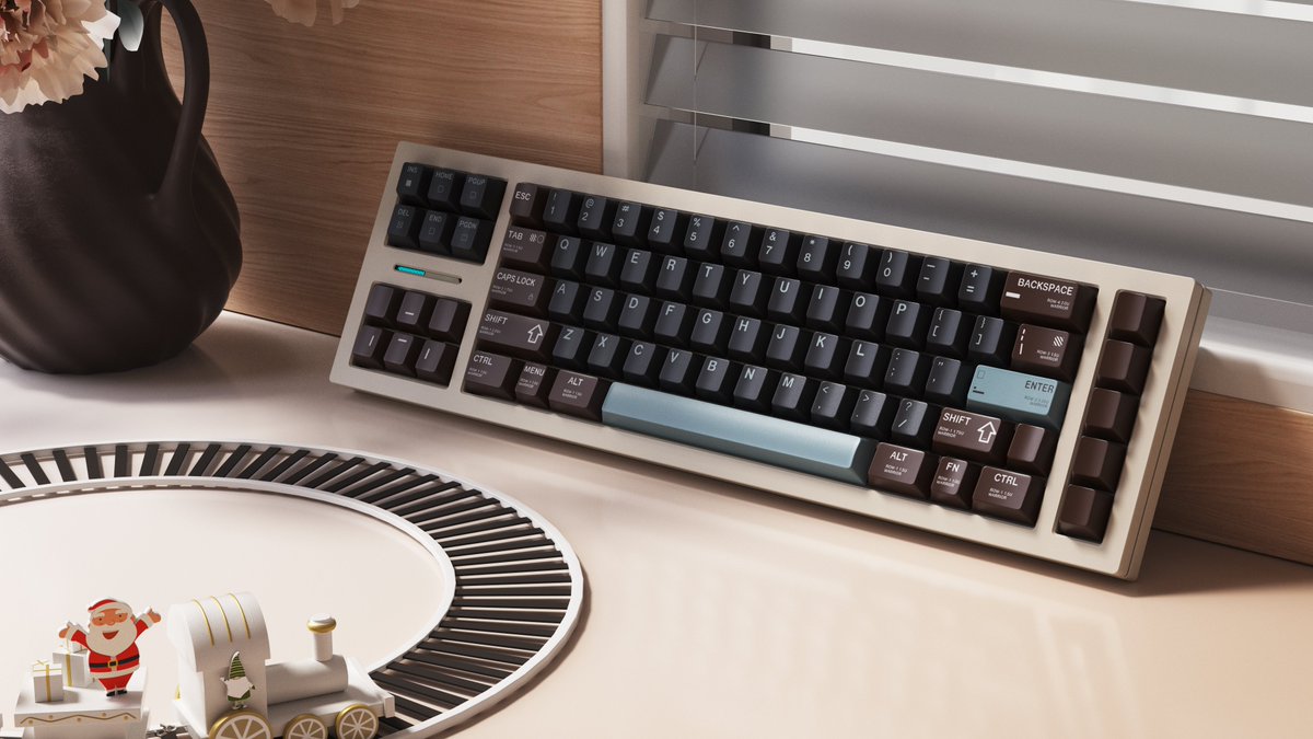 daringrun_'s tweet photo. Retro Vibes 🎹✨

Behold the DR-70F keyboard, decked out with vintage-inspired keycaps that'll transport you back in time! 🕰️💾

#RetroKeyboard #VintageVibes #KeyboardGoals #DaringRun #70F #70FKeyboard #customkeyboards #customkeyboard #keeb #keebs #mechanicalkeyboard #desksetup https://t.co/AuIiktIuJq