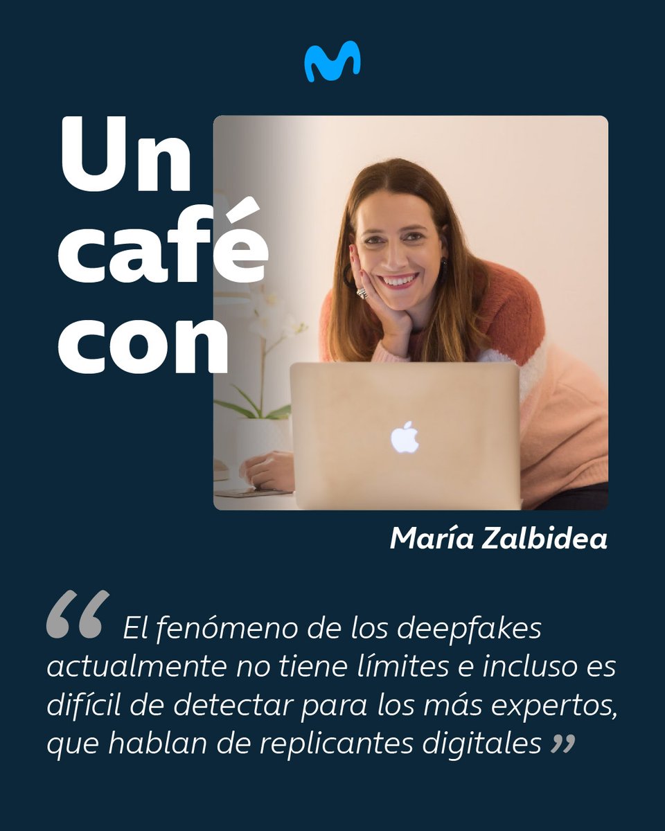 Movistar España (@movistar_es) on Twitter photo ¿Cómo podemos saber que lo que vemos es real o ha sido creado por inteligencias artificiales? ¿Cómo explicamos esta nueva falsa realidad a nuestros hijos? Hoy tomamos 'Un Café con...' <a href="/MZalbidea/">Maria Zalbidea</a> ☕️ bit.ly/MZalbidea ¿Cómo podemos saber que lo que vemos es real o ha sido creado por inteligencias artificiales? ¿Cómo explicamos esta nueva falsa realidad a nuestros hijos? Hoy tomamos 'Un Café con...' <a href="/MZalbidea/">Maria Zalbidea</a> ☕️ bit.ly/MZalbidea
