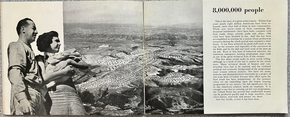 Euroscoper's tweet photo. @kroplehistorii Program “National Housing” zapewnił 1940 - 1945 mieszkania w  USA dla 8 milionów pracowników z rodzinami, potrzebnych dla wojennej produkcji i Lend-Lease dla Rosji. Różne poziomy komfortu ale zawsze z infrastrukturą - sklepy, przedszkola etc. https://t.co/0TMpxD3CGL