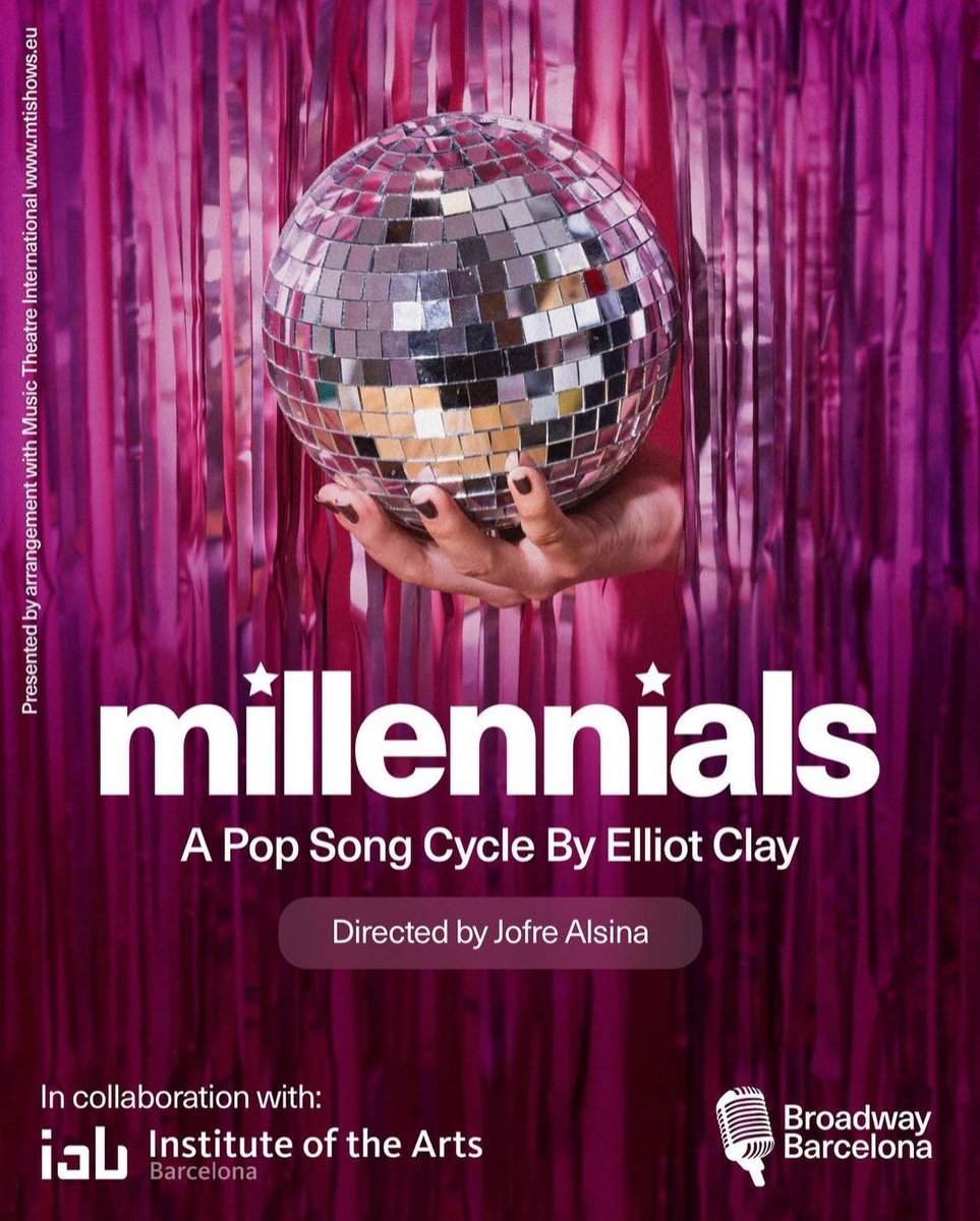 🇪🇸 the first ever licensed production of MILLENNIALS opens tonight in Barcelona <a href="/IABarcelona/">Institute of the Arts Barcelona</a>! 

🍀 huge ‘break a leg’ to the entire team and avo smashing (😏) run!!

🥑🪩💖