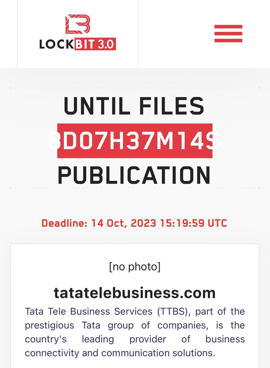 Tata Tele Business Services Breach