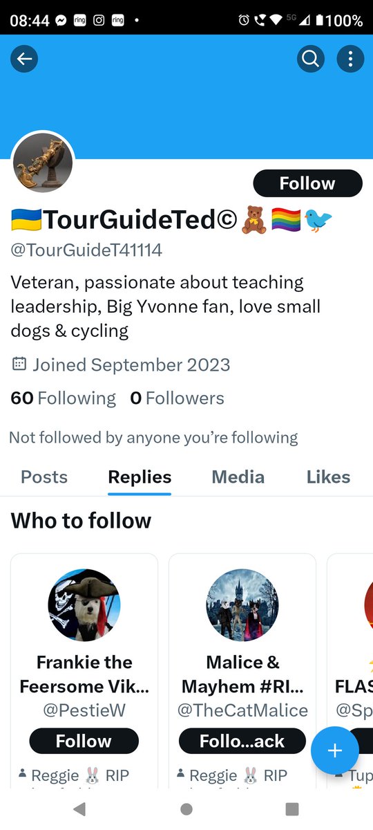 This account has copied my profile name and symbols but is not me. I can't report as I don't have government ID but I suggest you at least block the account. 🤬🤬