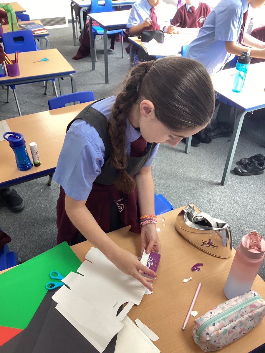 CharlesPrimary6's tweet photo. Year 6 are redesigning packaging, using different types of media #StChArt #AccessArt https://t.co/jL8JSAQLhJ