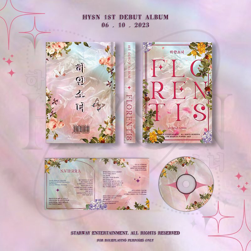 ㅤ

✧ 𝐇𝐘𝐒𝐍 - 하얀소녀 ✧
DEBUT EP: 𝐹𝐿𝑂𝑅𝐸𝑁𝑇𝐼𝑆
  ㅡ GLOBAL RELEASE
ㅤ
06.10.2023

Out now on all platforms!! 
👉🏻 [ RT to purchase ]
ㅤ
ㅤ