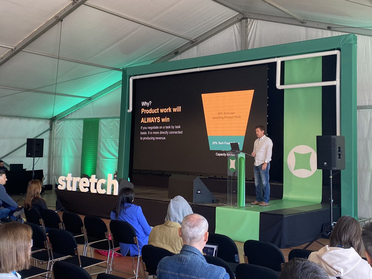 stretchcon's tweet photo. With Tyler Miller we can explore “A deceptively simple technique to set your teams up for improved and enduring velocity” at the #CompassTech2023 🚀

#StretchConf https://t.co/wokUGAy5WV