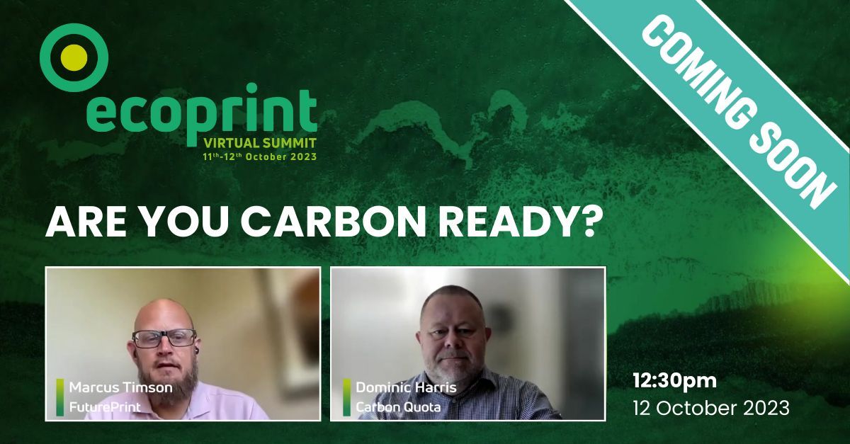 Join our co-founder Dominic Harris on the 12th October at the EcoPrint Summit, who will be introducing our unique platform which is helping the industry towards a future of more accurate, scientific and honest carbon reporting. 

register your attendance: buff.ly/3ZKyw4P