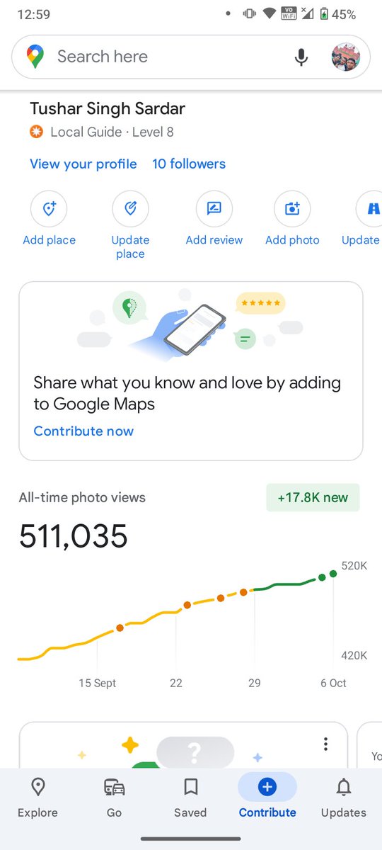 SardarTushar's tweet image. #Google ❤️
#Local_guide 🏃
🥰🥰🥰🥰🥰🥰