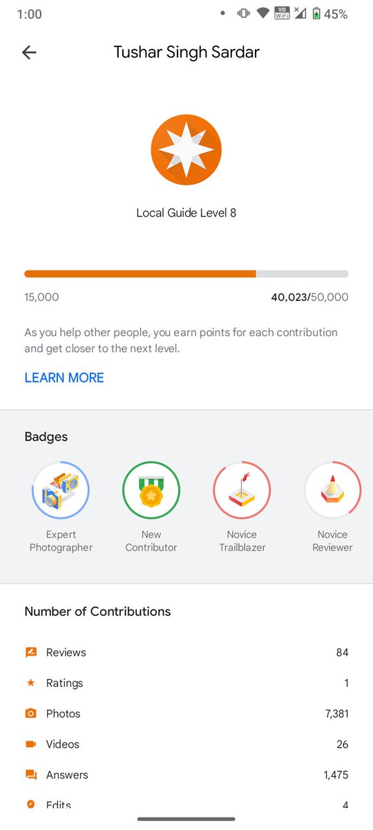 SardarTushar's tweet image. #Google ❤️
#Local_guide 🏃
🥰🥰🥰🥰🥰🥰