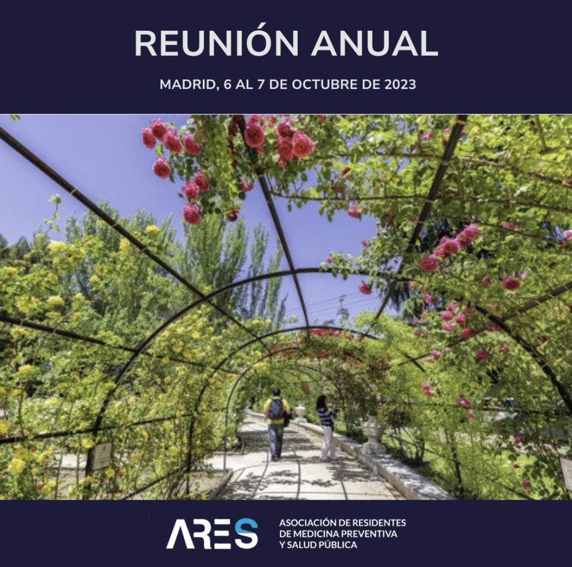 Hoy comienza nuestra reunión anual en Madrid, en la Rosaleda del Parque del Oeste. ¡Nos vemos allí! 🌺