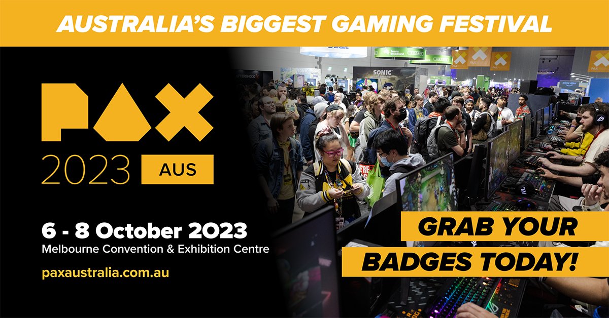 fortaltaco's tweet photo. PAX Friday was awesome! #PAXAus #PAXandWin https://t.co/lTVA0SwxSN