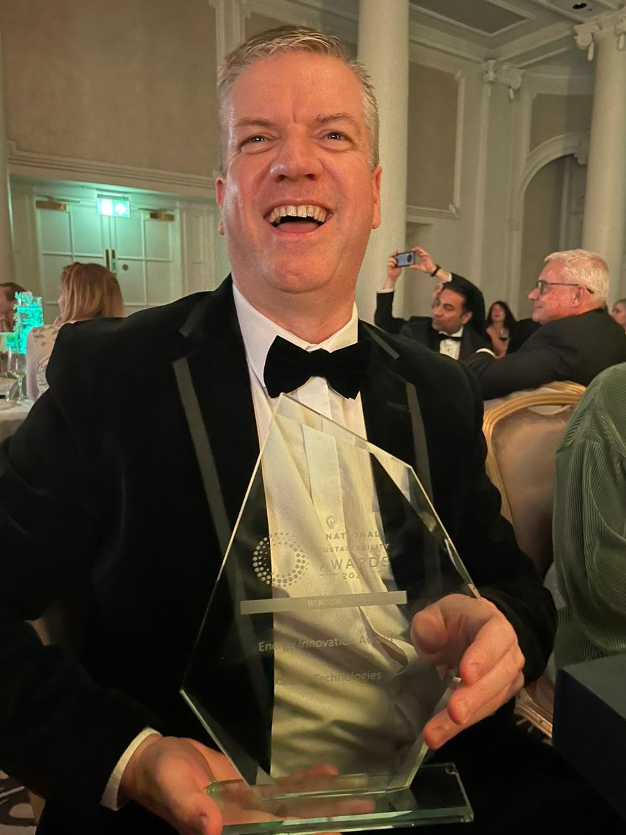 KatrickTech's tweet image. We WON!

Last night our team picked up another trophy at the National Sustainability Awards for Energy Innovation with our Wind Panel. 

Just one more to add to our ever-expanding cabinet 😍 🏆 

#awards #sustainability #innovation