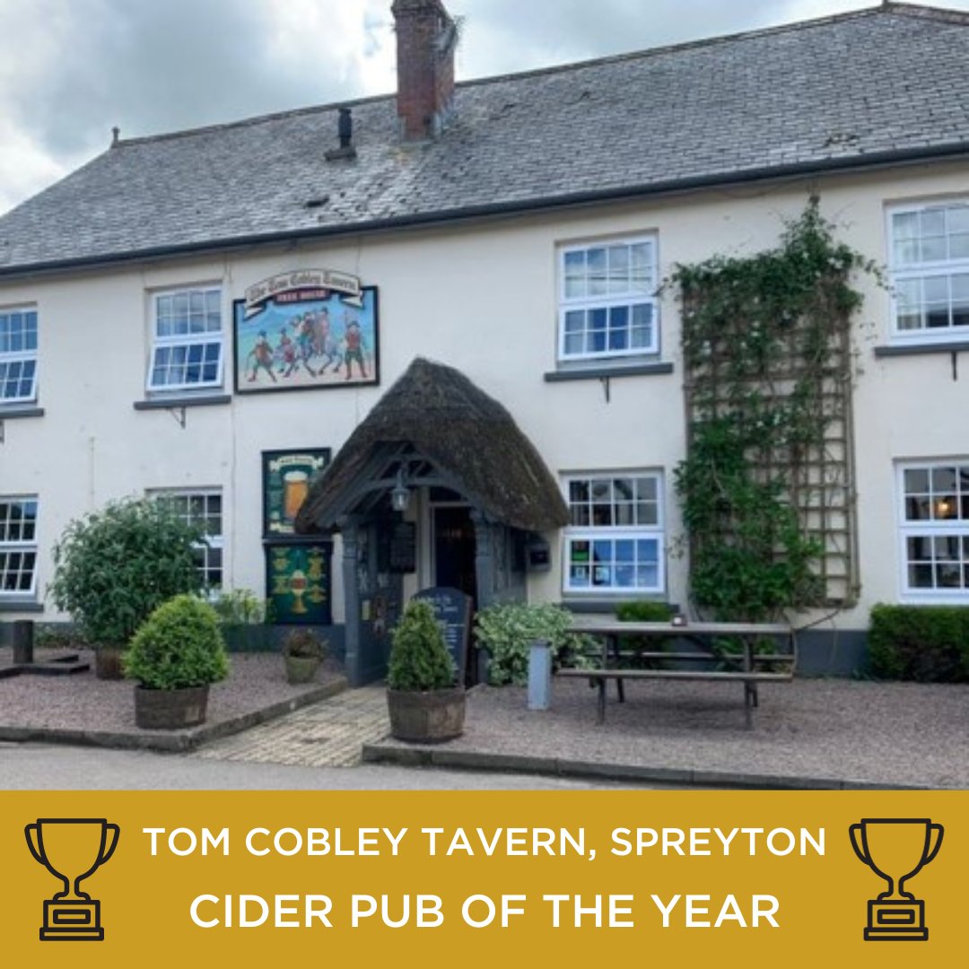 CAMRA_Official's tweet photo. ๐ The Tom Cobley Tavern in Spreyton has won CAMRAโs National Cider & Perry Pub of the Year Award!
๐ Congratulations to Roger, Carol & Lucy Cudlip & their team. Make sure to visit this fantastic pub during #Cider & #PerryMonth. ๐
๐ Read the full PR here https://t.co/ggEbnjIpDv https://t.co/RxF9MVTvUQ
