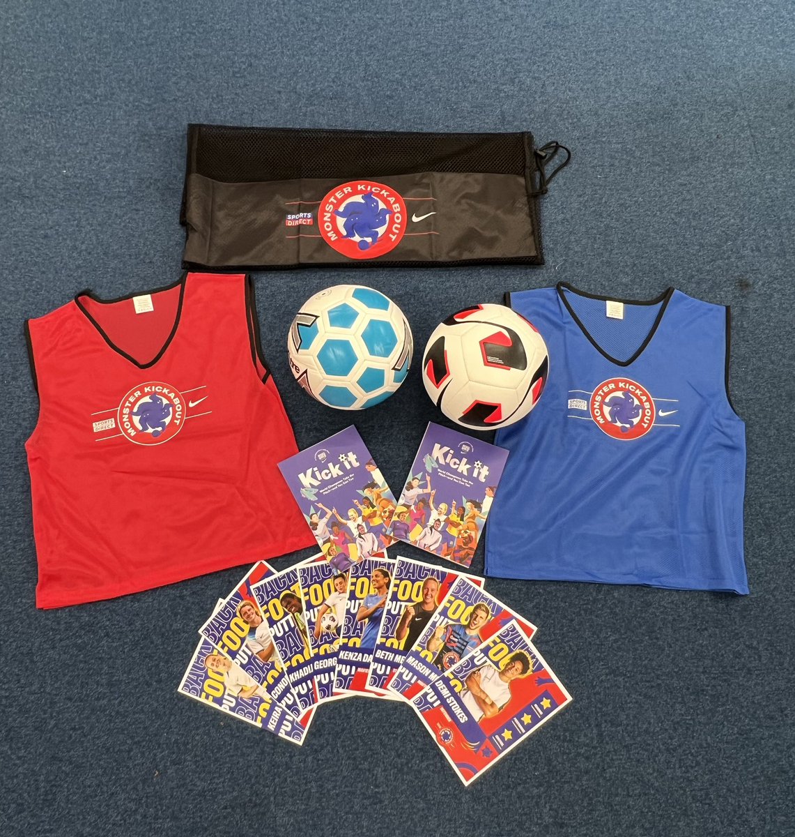 Thanks to #MonsterKickabout for our equipment for the girls football sessions! <a href="/SportsDirectUK/">Sports Direct</a> ⚽️ 🥅 

<a href="/ScarthoJ_PE/">SJA PE</a> @ScarthoJ