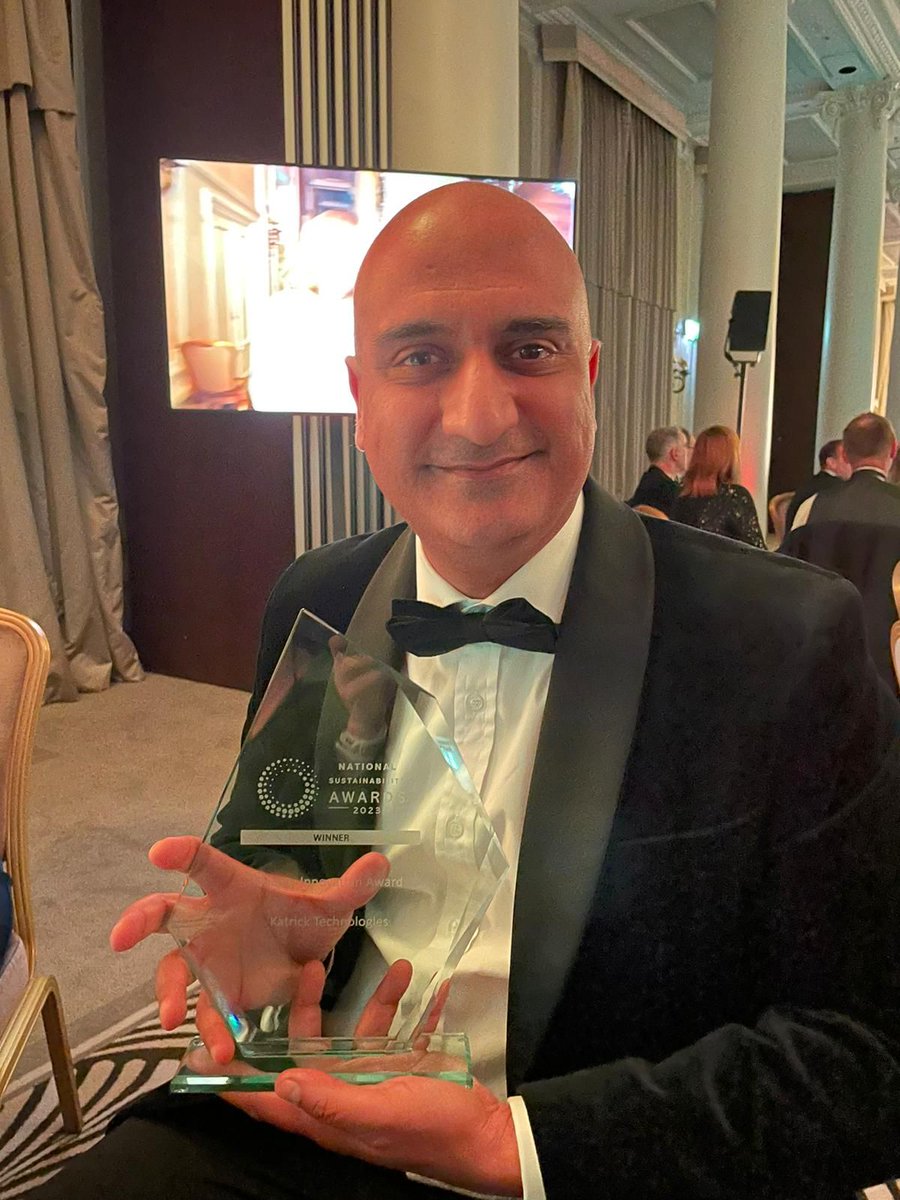 KatrickTech's tweet image. We WON!

Last night our team picked up another trophy at the National Sustainability Awards for Energy Innovation with our Wind Panel. 

Just one more to add to our ever-expanding cabinet 😍 🏆 

#awards #sustainability #innovation
