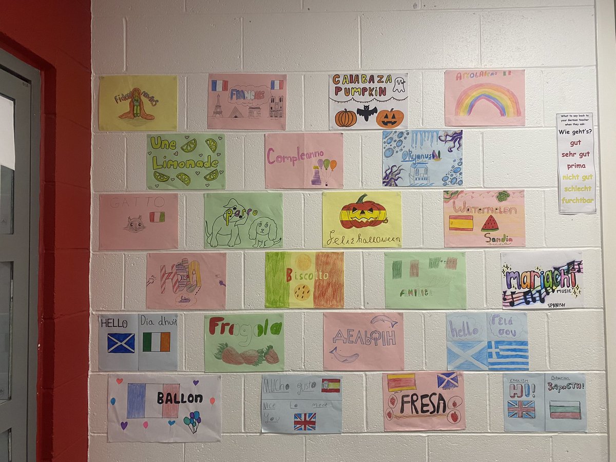 Some fab posters designed by our S2 pupils to celebrate all the different languages spoken in Europe 🇪🇺🌍 #europeandayoflanguages