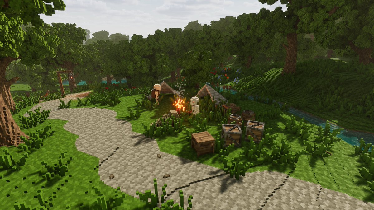 Tooley1998's tweet image. You can now find enemy camps/outposts along roads. I wonder what they are cooking up in that campfire🤔🔥🍗#gamedev #indiedev #voxelgame #voxelart #voxel #procedural #UnrealEngine
