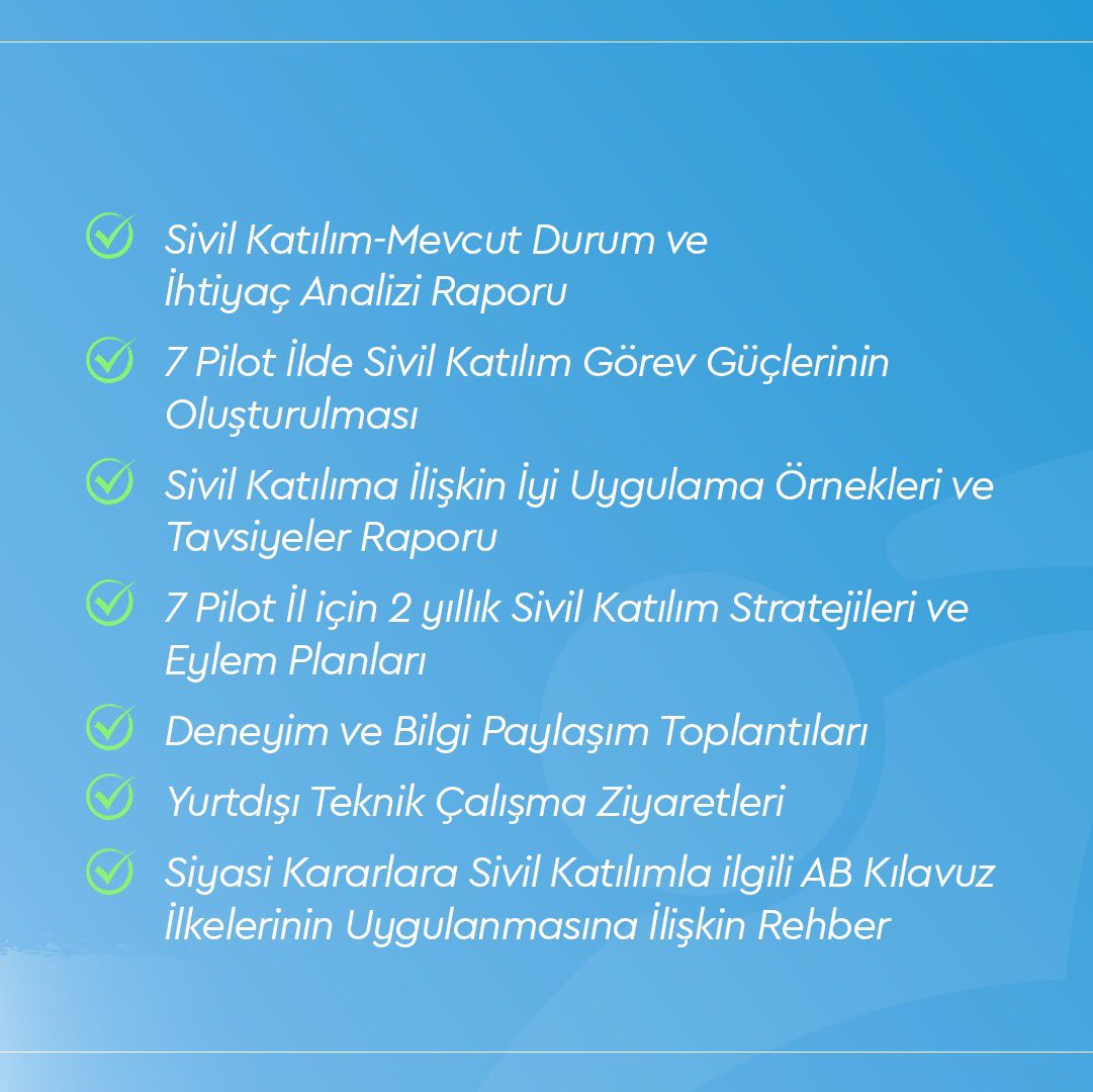 KirikkaleSTi's tweet photo. Sivil Katılım Demokratik Atılım!
Proje kapsamında sivil toplum kuruluşları ve yerel yönetimler arasında iş birliğini güçlendirecek, yerel sorunların çözümünde daha etkili bir yol haritası oluşturacaktır. #STK https://t.co/MPs8bIFuPH