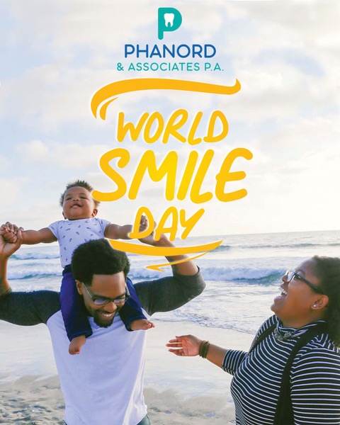 It's World Smile Day! Take some time today to share your smile with those around you and spread a little happiness. #Worldsmileday #SmileWithPhanord