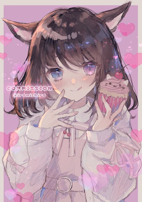 「brown hair cupcake」 illustration images(Latest)