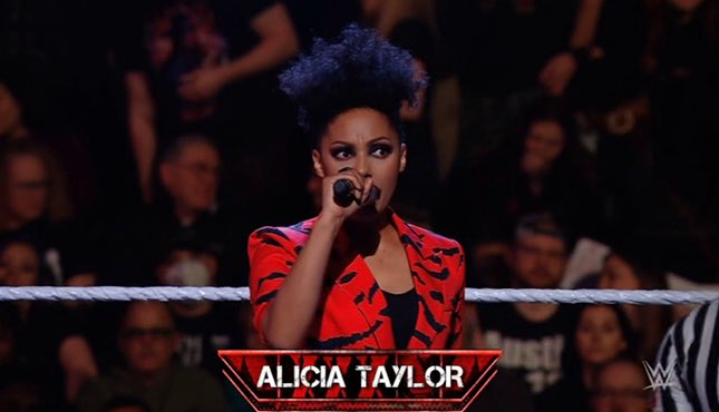 NSAStevens's tweet photo. Alicia Taylor doesn’t get enough love as a Ring Announcer.

She has been NXT’s Ring Announcer for some time now and she always kills it.

Very Talented Individual. https://t.co/AUaEdZdmMO
