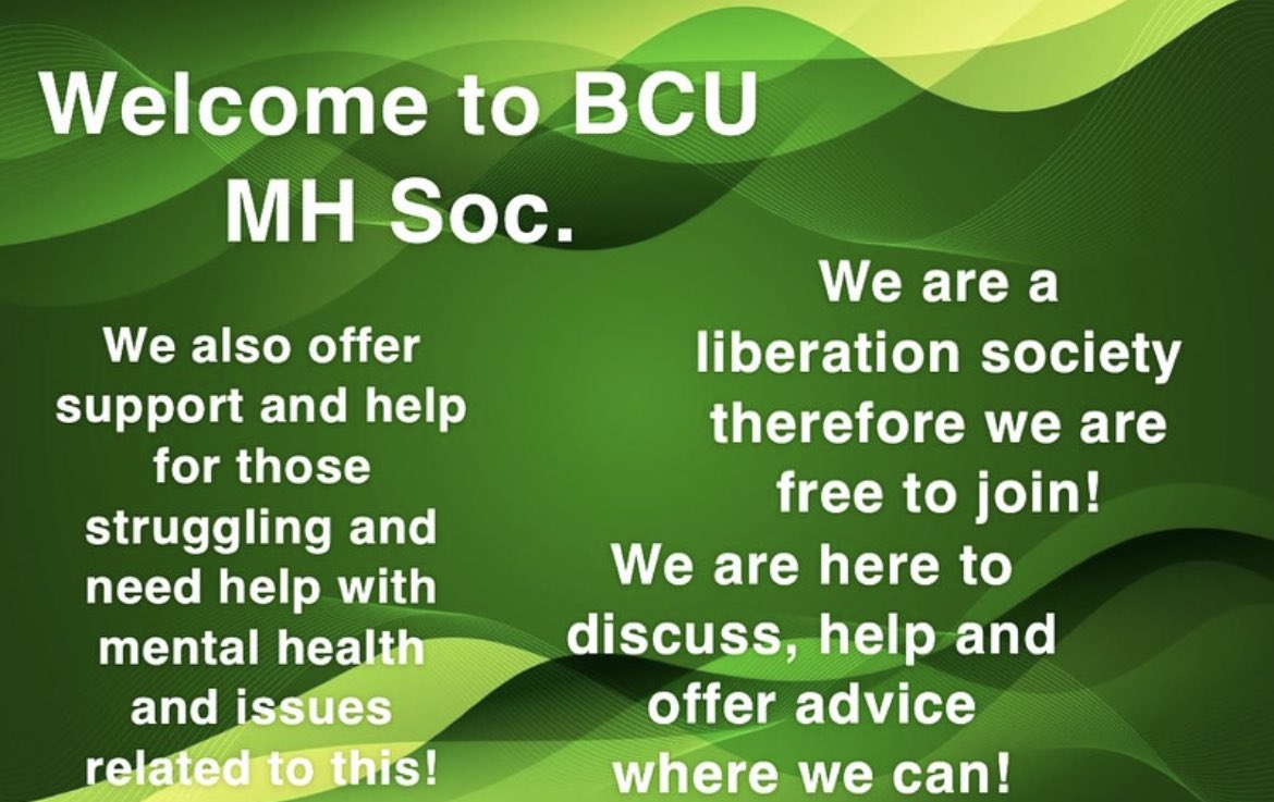 BCU Mental Health Society tweet media