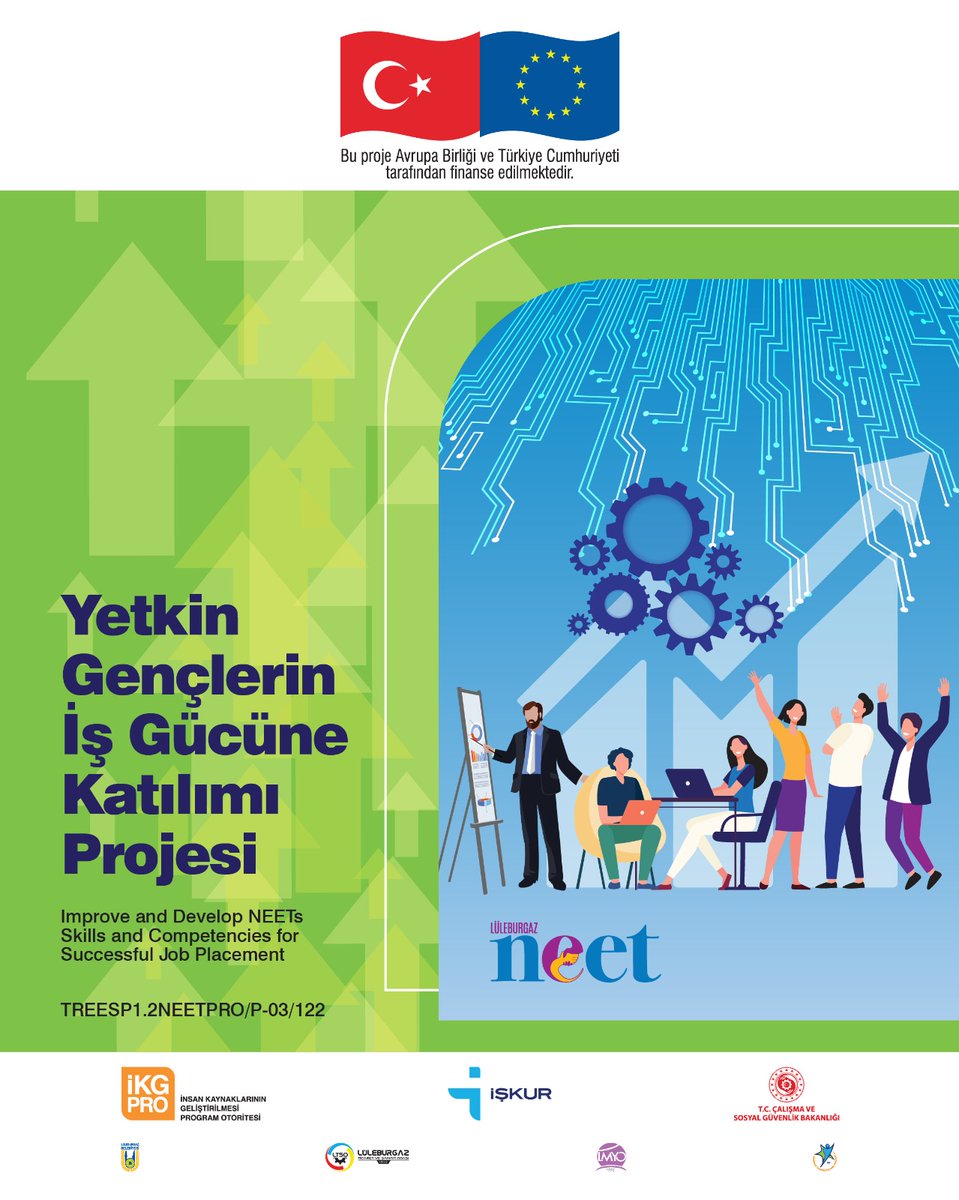 LB_Neet's tweet photo. Yetkin Gençlerin İş Gücüne Katılımı projesi kapsamında Lüleburgaz’da yaşayan, 15-29 yaş arası, ne eğitimde ne istihdamda olan gençlere genel beceri, sosyal beceri, girişimcilik ve sertifikalı mesleki beceri eğitimleri verilecektir. https://t.co/uxyS4jkDWB