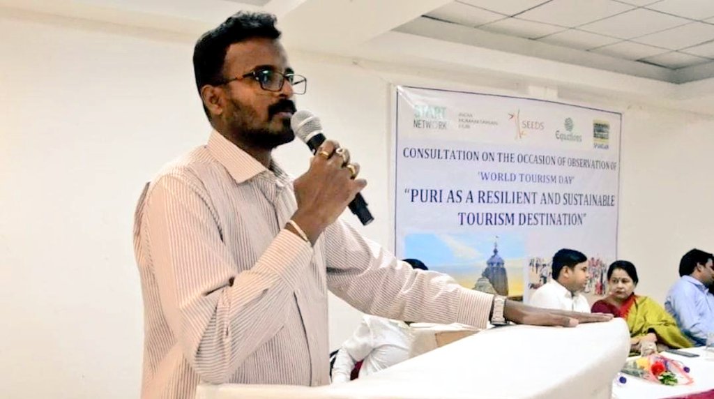 SpandanOdisha's tweet photo. Consultation on how to develop Puri as a resilient and sustainable tourism destination-organised by Spandan on the occasion of #WorldToursimDay2023 with various stakeholders @Puri_Official @SeedsIndia @StartNetwork #Indiahumanitarianhub @SaswataKumarMo1 @BarsharaniMish2 @DeyDurga https://t.co/AqCwYGKZHp