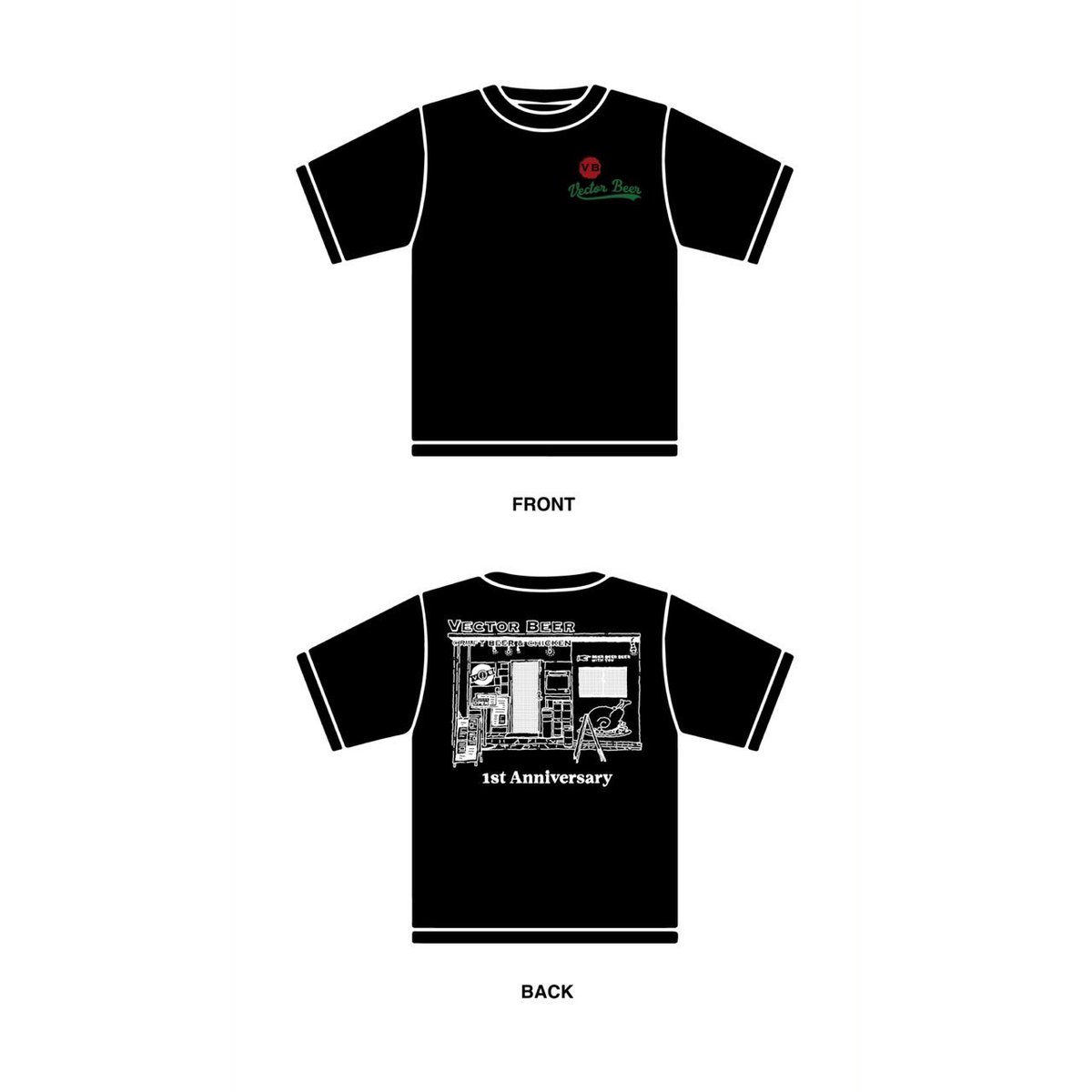 BeerVector's tweet photo. 1周年記念オリジナルTシャツ予約受付中❗️

 #craftbeer⠀
 #craftbeer好きな人と繋がりたい⠀
 #beer⠀
 #ビール好きな人と繋がりたい⠀
 #クラフトビール⠀
 #大森⠀
 #大森グルメ⠀
 #vectorbeer⠀
 #vectorbrewing⠀
 #vectorbeer大森店 https://t.co/EE4epKDdtx
