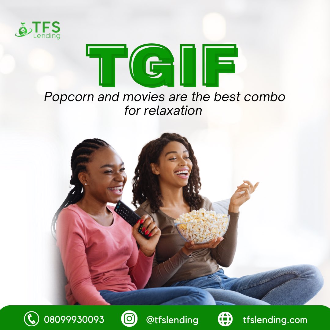 It’s Friday! Movies and popcorn are an amazing combination to relax and have a stress-free weekend! 

#tfslending #tgif #friday #loancompany #studyabroad #schoolabroad