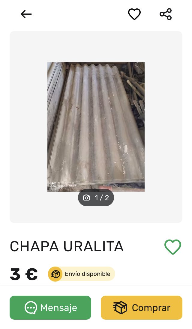 francesc_bonnin's tweet photo. L’amiant és cancerígen. El 2002 es va prohibir la seva comercialització, però encara hi ha anuncis de compravenda entre particulars.

Agraïm a @Milanuncios i @wallapop que els estiguin retirant, a petició de la Comissió per a l’Erradicació de l’Amiant a Catalunya del @govern https://t.co/0eHCdSaYPd