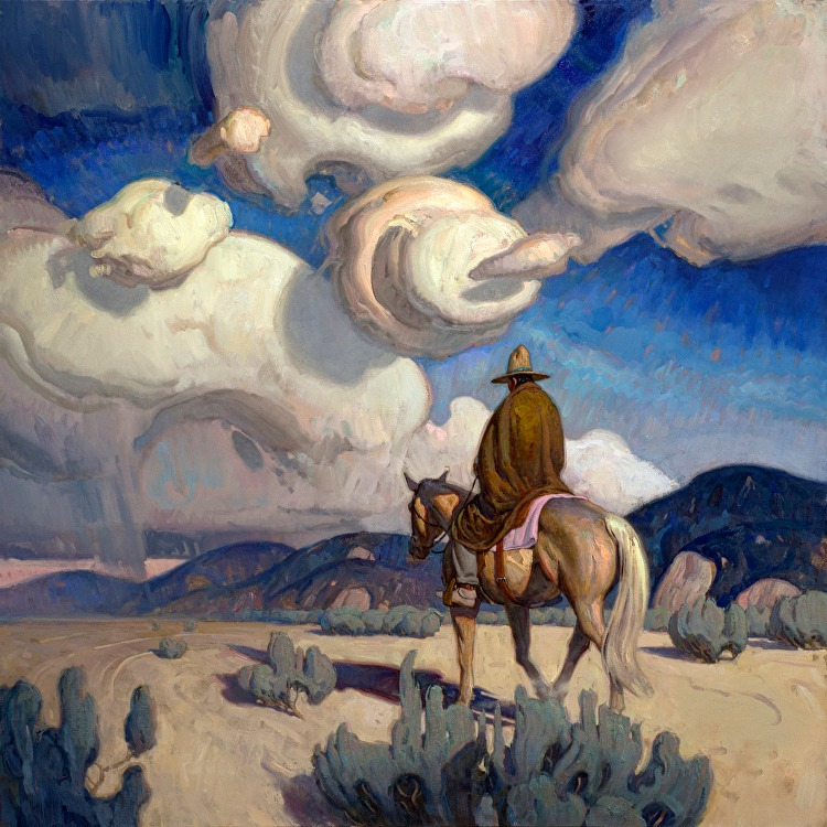 The creamy volumes in the painting of Eric Bowman :