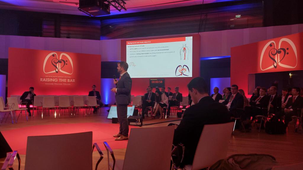 Second PELS presentation at #EACTS2023 annual meeting: postcardiotomy #ECLS after aortic surgery carries only 8% higher mortality compared to non-aortic patients but more bleeding and strokes. Emergency status does not bring higher mortality. <a href="/EACTS/">EACTS</a> <a href="/ELSOOrg/">ELSO</a> <a href="/GraemeMacLaren/">Graeme MacLaren</a>