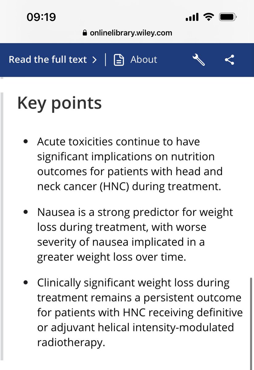 Nutrition outcomes & treatment toxicities in patients with head & neck cancer receiving helical intensity-modulated radiotherapy @AndrianaP11 @KrishnaKholiaRD @alysiaburrows