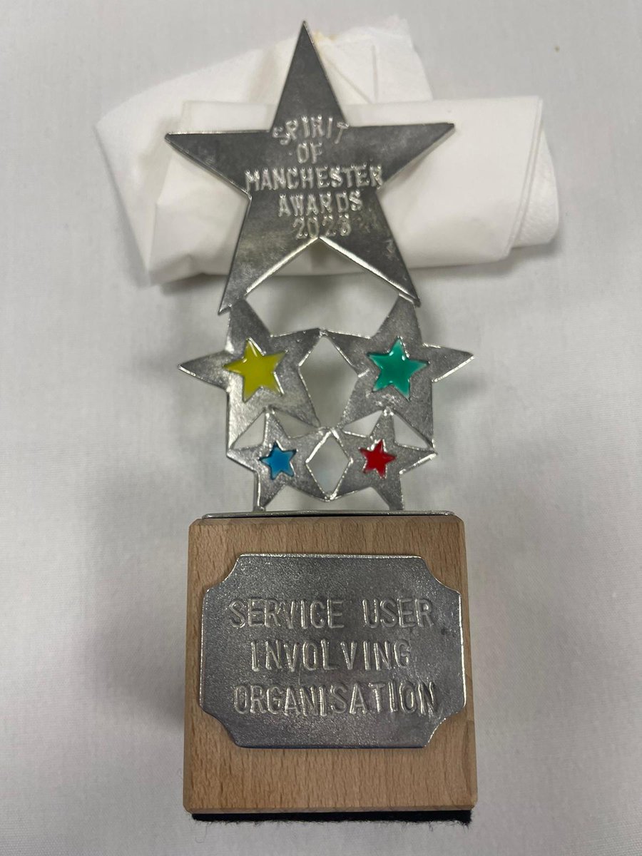FDirectionsCIC's tweet photo. HAPPY DAYS! @FDirectionsCIC @FD_SPICE, winners of the Best Service User Involving Organisation award at the #SpiritOfMcr23 awards ceremony. 👏👏👏👏🏆🥇
#success #awardwinners #onwardsandupwards #BeAdaptable #BeCreative #BeTransparent #PutPeopleFirst #GoTheExtraMile https://t.co/L1McNbasZJ