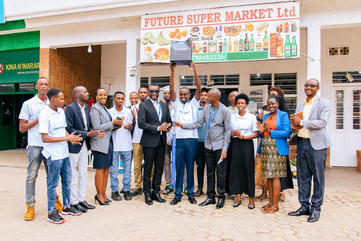 BankofKigali's tweet photo. Yesterday, during #CustomerLoveWeek, we brought our celebrations to Karongi District, extending our gratitude to customers in the western part of the country. Mr. Joseph Gondwe, our Chief People & Culture Officer, personally visited valued customers, including Jace Family Ltd and Future Supermarket, to express our appreciation for choosing Bank of Kigali.
