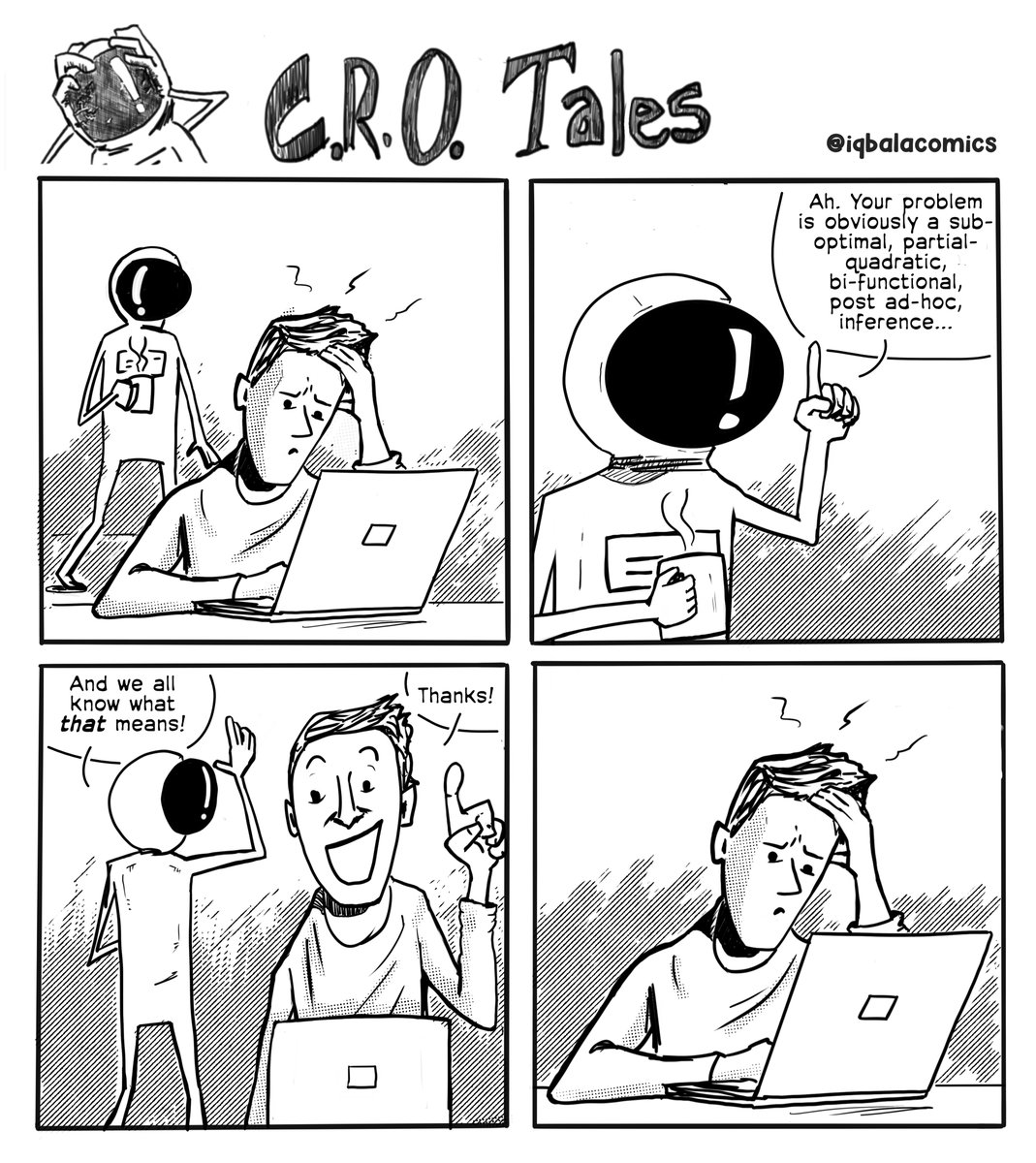 It's #InternationalJargonDay ! Here's recommended reading material for today:

"Pre-determinism, post-determinism, and the deterministic paradigm of the world: A bayesian view", by I.P. Freely

"Inferentialistic differentialism: Probiotics for your mom", By Gas B. Lively