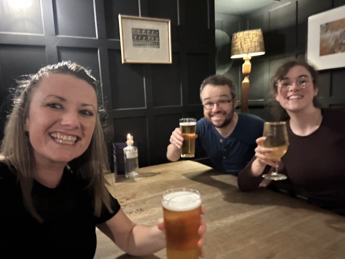 YetToBeUK's tweet image. Happy faces last night after our first showing of 'Free Will &amp;amp; Other Myths'  @AlmaBristol Thank you to a v supportive audience who gave fab post it note feedback &amp;amp; to our talented Cerys, for tech &amp;amp; venue support 🙌🏼 
 
One last showing tonight, Bristol peeps catch us at 8pm 🤙