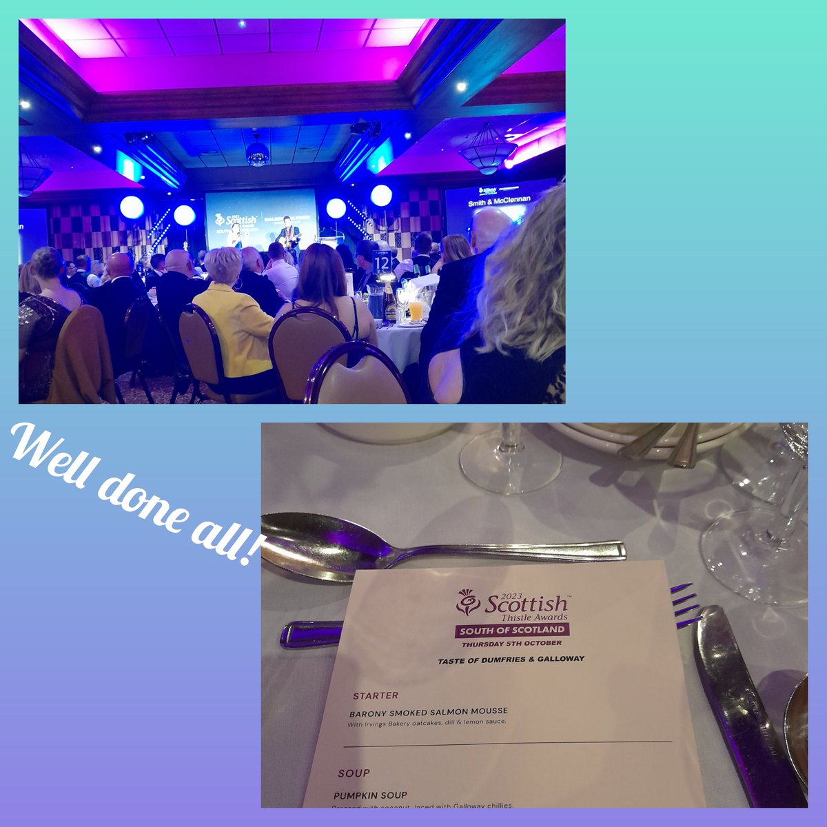 Great night at the inaugural #ThistleAwards for the South of Scotland. Well done to all the winners. Thanks @SScotDAlliance and @CairndaleHotel