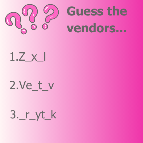 CommsExpress's tweet photo. Friday Funpost Competiton:๐
Like this post, comment and guess all three vendors correctly to be in with a chance of winning a ยฃ50 amazon voucher!
Good luck everybody ๐
#competition #fridayfunpost https://t.co/4Q3O4z0Xuv