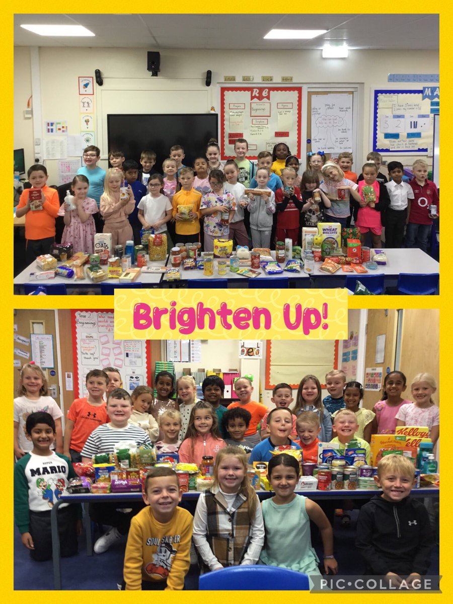 StJosephsRCMbro's tweet photo. Year 2 are ready to celebrate our bright colours day and have brought in incredible donations for the Genesis Project to help those in need 💛🤎 #stjmact https://t.co/nwaRCjHsPC