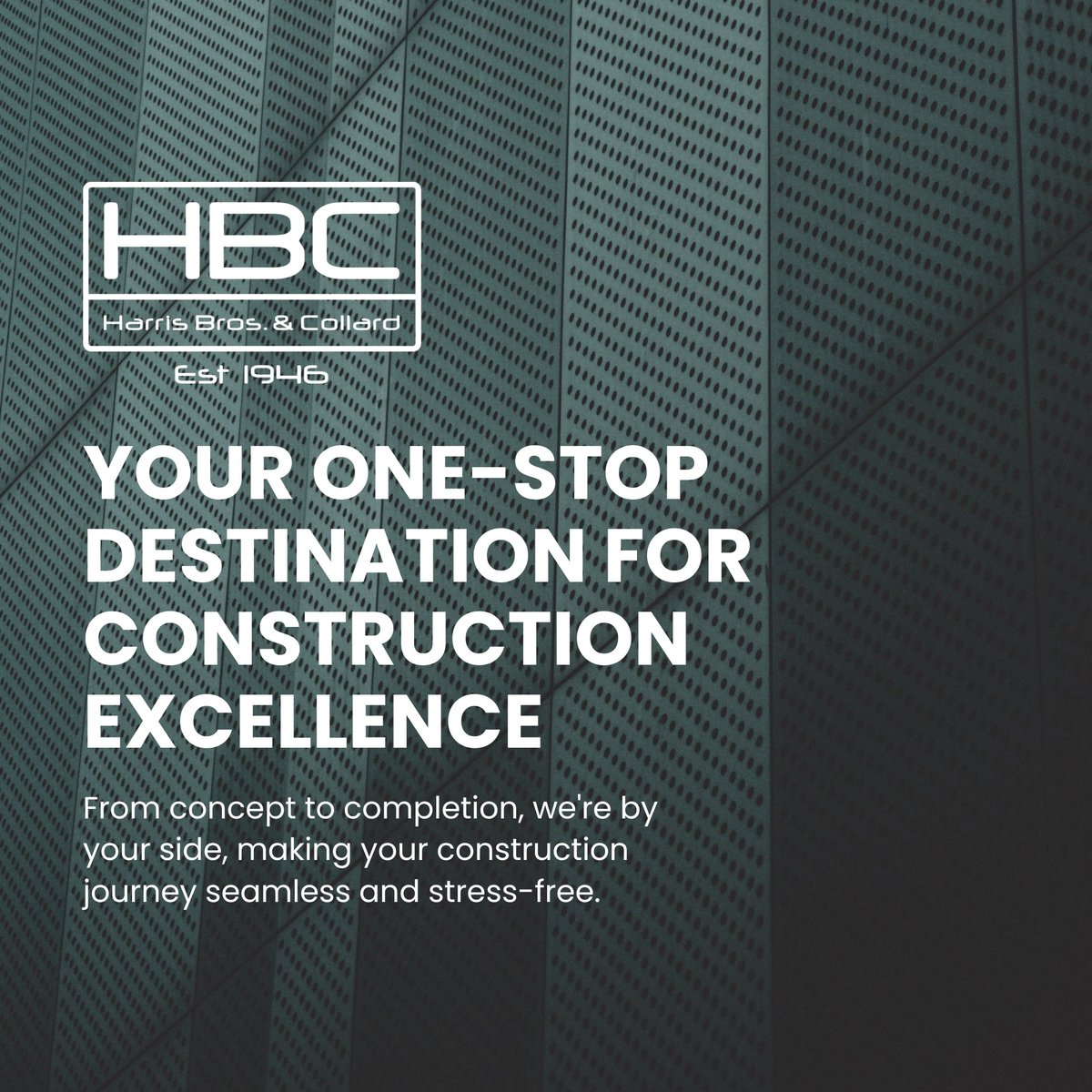 We are your one-stop destination for construction excellence 🏢

👷So what sets us apart? At Harris Bros and Collard, we are a forward thinking company that takes pride in our turnkey approach 🔑

#ConstructionExcellence #TurnKeySolutions