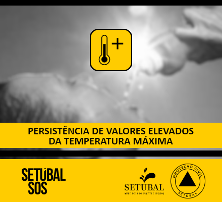 SetubalSos's tweet photo. ⚠️🟡🥵#AvisoMeteo: O @ipma_pt publicou #AvisoAmarelo  relativo a "Persistência de valores elevados da temperatura máxima" para o Distrito de Setúbal. Este Aviso vigora até às 23h00 de dia 8 de outubro. ℹ️ Consulte aqui alguns dos cuidados a ter 👉https://t.co/RIknX3EiZ1 https://t.co/Q2iFARvg1F
