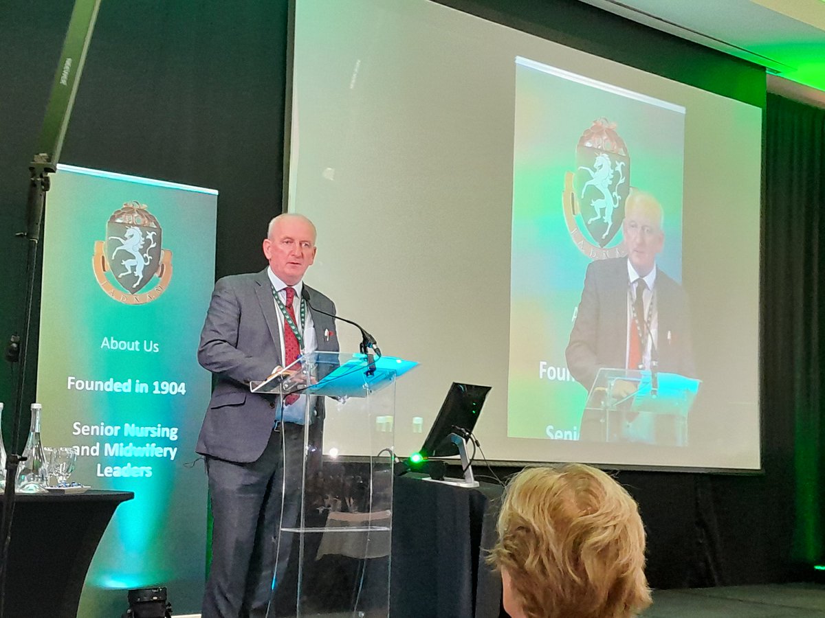 @BernardGloster addressing the delegates at #iadnamconference2023. Talking about the value of nursing and midwifery in healthcare and how the patient voice is key to shaping our future