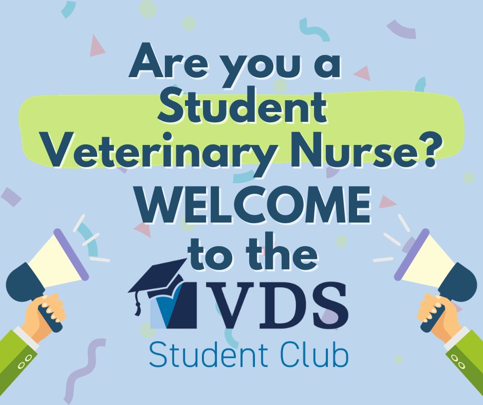 🥳Exciting news!🥳
The VDS Student Club is now available to all Student Veterinary Nurses!
Join the Club for FREE to gain access to benefits including a monthly e-newsletter, networking opportunities and student offers and promotions!
Learn more thevds.info/SC