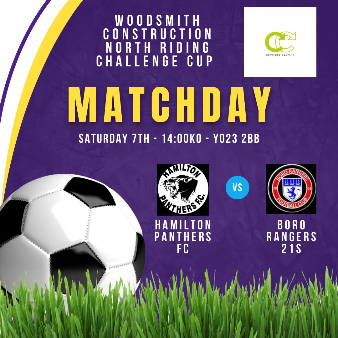 Tomorrows game 

We are in cup action against York side <a href="/PanthersFC/">Hamilton Panthers FC</a> this is going to be a unknown exciting test for our young lads who are looking forward to this test. 

Sponsored by : CC Waste management 
07934440016