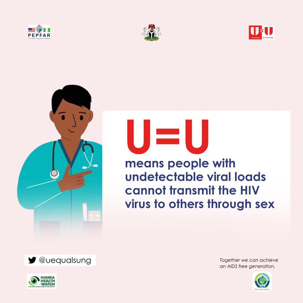 U=U is a remarkable achievement in HIV treatment, but it is vital to remember that it is not a cure. Medication adherence is the cornerstone for maintaining an undetectable viral load and eliminating TRANSMISSION RISK to SEXUAL PARTNERS. #uequalsuNG #uequalsu