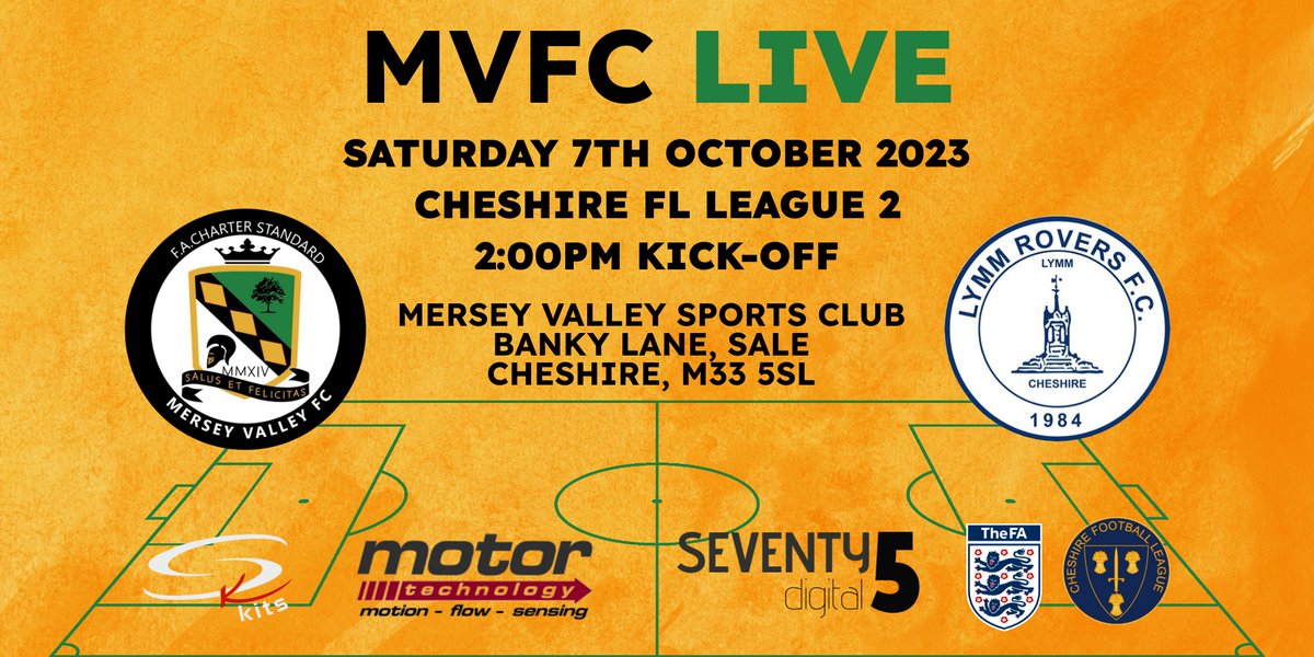 MVFC1stTeam's tweet photo. Another home game tomorrow and we look to build on last weeks big win with a tough test against in-form @LymmRovers 

Another big @CheshireFL 3 points up for grabs!!

We'd love a big support for the game, bar is open!! 2pm kick off at Banky Lane.

#AmberArmy 🟠⚫️⚽️ https://t.co/HABzjNT9DS